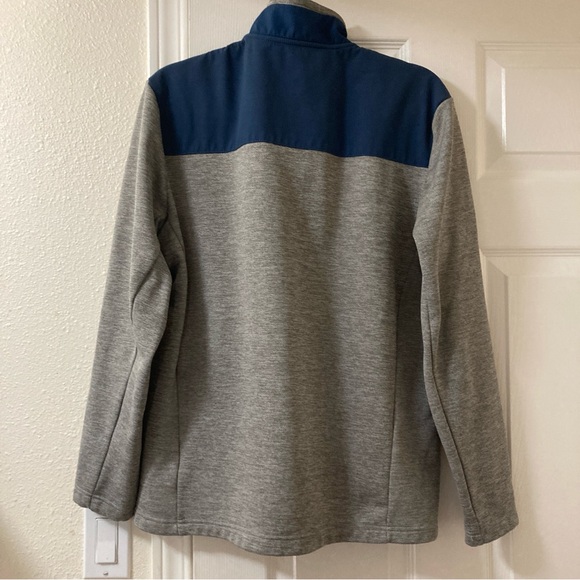 Orvis Jacket EGray Blue Bonded Mesh Full Zip Fleece Outdoors Men’s  Sz M - Picture 3 of 16